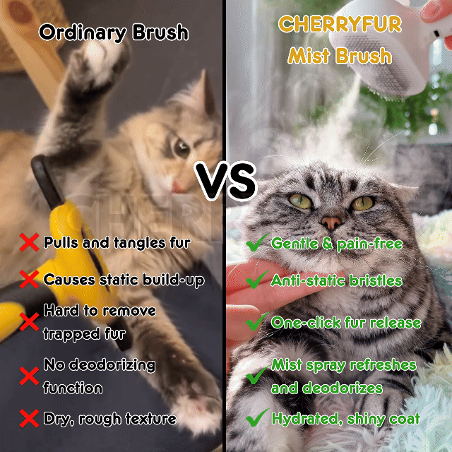 Spray Cat Grooming Brush - Cherryfur™️